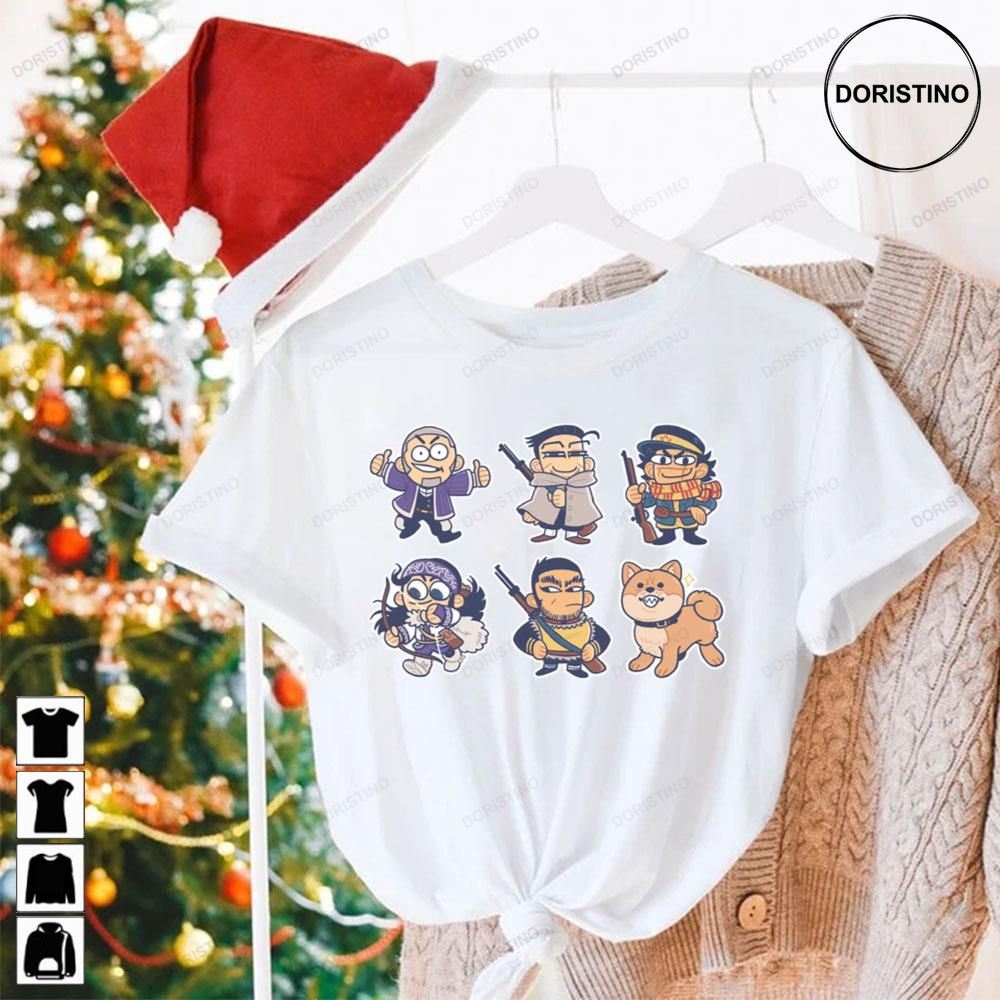 Cute Characters Golden Kamuy Limited Edition T-shirts